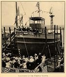 1913 Print Mayor Gaynor Fireboat Launching New Jersey - Original Halftone Print