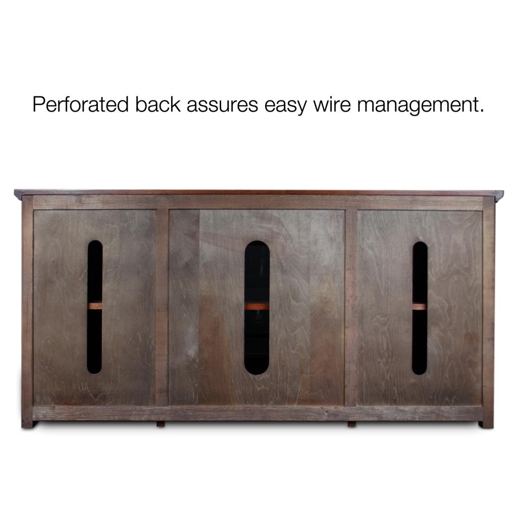 Leick Riley Holliday Mission Tall TV Stand, 50Inch, Oak