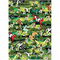 Ben 10 - Giftwrap (2 sheets folded) and tags (2)