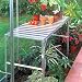 Halls Greenhouse Shelf 4Ft One Tier Bench Aluminum