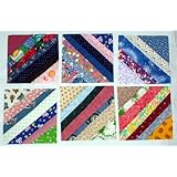 12 Each 6" X 6" Crazy Quilt Squares