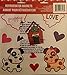 Large Valentines Day Refrigerator Magnets (Set of 3) Puppy Love Dog Hearts Monkey Candy Sweethearts Metal Doors Lockers File Cabinets Car