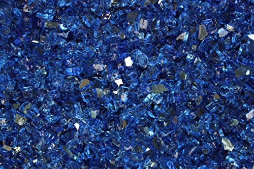 Deep Sea Cobalt Blue Reflective Fire Glass 1/4