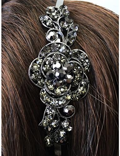 Swirls Silver Antique Designer Hairband for Women and Teen Girls