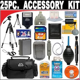 25 PC ULTIMATE SUPER SAVINGS DELUXE DB ROTH ACCESSORY KIT FOR THE PANASONIC LUMIX DMC-FS3,... by GENERAL BRAND