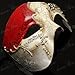 Kayso Red/silver Phantom Mask RED Musical Half Face Venetian Masquerade Mask Phantom Design for Men