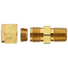 Parker CPI 4-2 FBZ-B Brass Compression Tube Fitting, Adapter, Tube OD x NPT Male