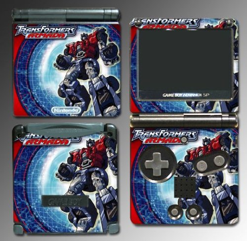  Transformers Optimus Prime game Vinyl Decal Skin Protector Cover 6 for Nintendo GBA SP Gameboy Advance Game Boy