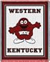 WKU Western Kentucky University Throw Blanket Woven Afghan Tapestry 69 x 48