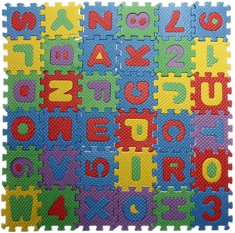 Baby Colorful EVA Foam Alphabet Letters Numbers Mat Jigsaw Puzzle.