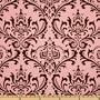 54'' Wide Premier Prints Traditions Pink/Brown Fabric By The Yard