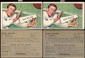 1952 Bowman Large (Football) Card# 3 Doak Walker of the Detroit Lions ExMt Condition