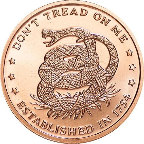 Don't Tread on Me/Eternal Vigilance 1 oz .999 Copper Round