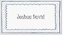 Triple Blue Border Children's Calling Card
