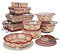 Temp-tations Old World 24-piece Complete Oven- To-table Set, Red
