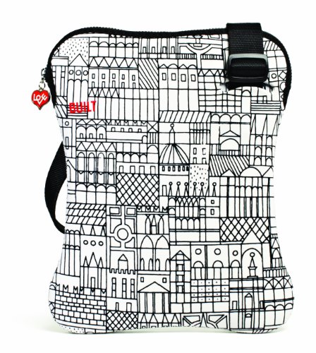 BUILT Girard 33 cm (13 Zoll) Laptop Sling, Retrospective: Notebook H&uuml;lle mit verstellbarem Schultergurt aus dickem Neopren