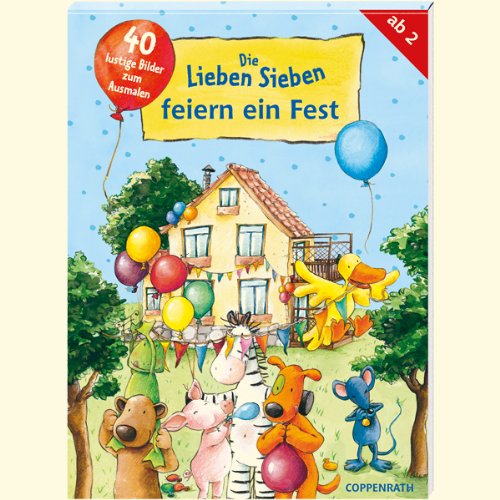 Coppenrath, M&uuml;nster Die Lieben Sieben feiern ein Fest, Malbuch