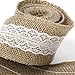 2m Burlap White Lace Craft Ribbon for Craft Wedding Home Decor (5cm)