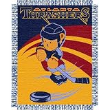 Atlanta Thrashers NHL Triple Woven Jacquard Throw (Baby Series) (36X46")"