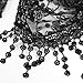 Refaxi® Fashion Women Triangle Shape Lace Sheer Floral Shawl Scarf Lightweight (black)