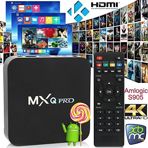 NEW MXQ PRO TV BOX 4K ANDROID 5.1 LOLLIPOP AMLOGIC S905 1GB/8GB WiFi TV STREAMING MEDIA PLAYER WITH KODI 16.0 XBMC OVER 1500 APPS INSTALLED WATCH MOVIES TV SHOWS SPORTS LIVE TV FULLY LOADED !!!