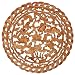 Hand-carved 16" Camphor Wood " Fish In Lotus Pond "Wall Hanging