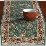Table Runners Paisley Green
