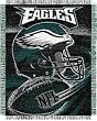 Philadelphia Eagles Spiral Series Jacquard Throw Blanket - NFL Football Fan Shop Team Merchandise