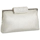 Whiting & Davis Bubble Mesh and Crystal Cl