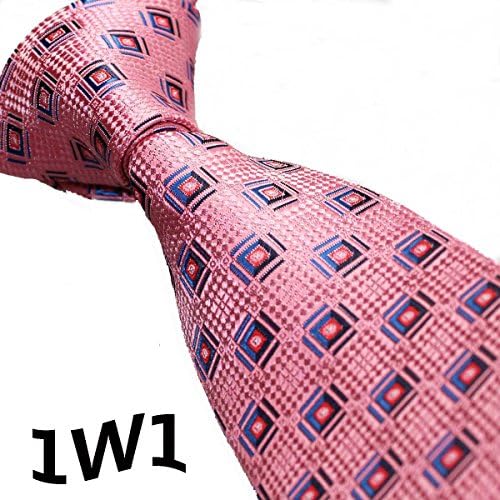 2015 Latest Stylet Light Pink/Navy Blue/Dark Blue Geometric Square Design Tie