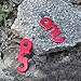 KINGLAKE® 10 Pcs Aluminum Guyline Cord Adjuster Tent Tensioners Rope Adjuster for Tent Hiking Camping Small Size Red