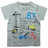 《H28年夏物》 nico hrat(ニコフラート) 製品洗い加工済み 天竺工事半袖Tシャツ 95cm/MG NO.B-260131