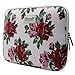 Canvaslife Pink Flower Patten Laptop Sleeve 13 Inch Macbook Air 13 Case Macbook Pro 13 Sleeve and 13.3 Inch Laptop Bag