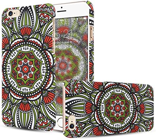 iPhone 6/6S Cute Case, [Luminous Series] Stylish Dream Catcher Ultra Slim PC Hard Case- Embossed Texture Ethnic Tribal [Exclusive Pattern] Rubberized Back Cover for iPhone 6/6S (4.7 inch) Orange&amp;Green