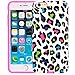 iPhone 6 Plus Case, Style4U iPhone 6 Plus Colorful Leopard Slim Fit Hybrid Armor Case for Apple iPhone 6 Plus 5.5-inch with 1 Stylus and 1 HD Clear Screen Protector [Leopard Hot Pink]
