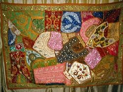 Wall Hangings-india Inspired Ethnic Decor Sari Wall Tapestry Textile 60 X 40 Inches
