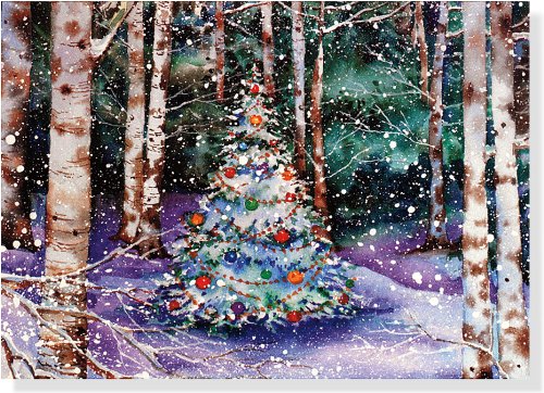 Festive Forest Holiday Boxed Cards (Christmas Cards, Holiday Cards, Greeting Cards) (Deluxe Holiday Card)