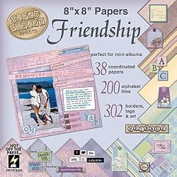 Hot Off The Press Paper Pizazz Cardstock Accent Kits, Friendship