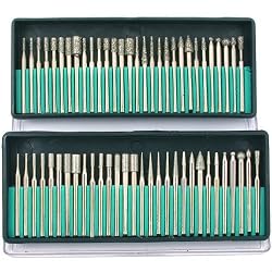 60 Tough Diamond Burrs Tool for Dremel 40/150 Grits New