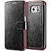 Galaxy S6 Edge Case, Verus [Layered Dandy][Black] - [Premium Leather Wallet][Slim Fit] For Samsung Galaxy S6 Edge