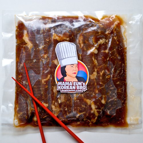 Galbi – Marinated Korean BBQ Beef Short Rib – Boneless – LA(Lateral) Cut (1 LB)