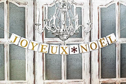 JOYEUX NOEL Christmas French Banner Paris Christmas Decorations