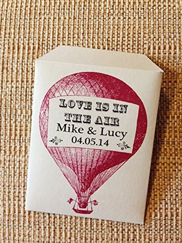 Seed packet hot air balloon wedding favors - 30