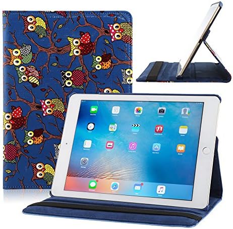 iPad 2 Case, iPad 3 Case, ELEOPTION iPad 4 Smart Stand Case with ipad mini case 360 degree rotating Function for Apple iPad 2 / iPad 3 / iPad 4 with a Stylus as a Gift ( blue BA690-3)