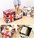 Inymall Home Interior Storage Ottoman (British Flag Design)