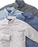 Nautica Big & Tall Shirt, Tattersall Checked Thistle 4X