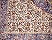 Homestead Block Print Tablecloth 60x60 for Square Tables Blue Red Cotton Kalamkari Paisley Floral Kitchen Table Linen