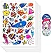 Fish Whale Shape Stickers for Scrapbook (10 Sheets)