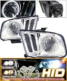 61U5S1AlR%2BL. SL160  05 08 FORD MUSTANG CHROME CCFL HALO HEADLIGHTS w/ HID Kit