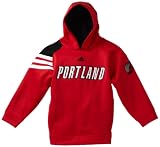 NBA Youth Portland Trail Blazers On Court Long Sleeve Popover Fleece - R289Oetb (Red, Medium)